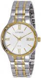 Citizen Quartz White Dial Stainless Steel Men's Watch BI5024-54A