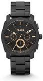 Fossil FS4682 Mens Machine Black Steel Chronograph Watch