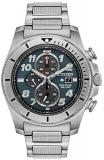 Citizen Men's Eco-Drive Quartz Stainless Steel Strap, Silver, 22 Casual Watch (Model: CA0720-54H)