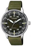 Citizen Solar Black Dial Green Nylon Men's Watch BM7390-22X