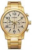 Citizen Men's Quartz Stainless Steel Strap, Gold, 22 Casual Watch (Model: AN8052-55P)