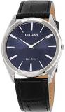 Men's Citizen Eco-Drive Stiletto Blue Dial Strap Watch AR3070-04L