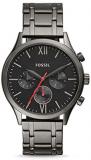 Fossil Fenmore Midsize Multifunction Smoke Stainless Steel Watch BQ2408