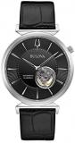 Watches Mens Classic Regatta Black Leather Strap Automatic Slim