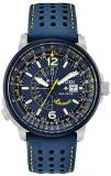 Citizen Men's Promaster Nighthawk BJ7007-02L Silver Leather Japanese Quartz Dress Watch