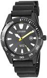 Citizen Men's Stainless Steel Japanese Quartz Polyurethane Strap, Black, 22 Casual Watch (Model: BI1045-13E)