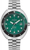 Men's Bulova Special Edition Oceanographer Green Dial Stainless Steel Automatic Bracelet Watch 96B322