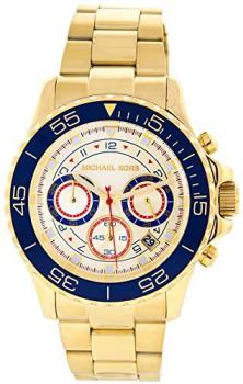 Michael Kors Everest Chronograph Blue Gold Tone Mens Watch MK5792