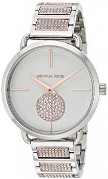Michael Kors Women's Portia Watch- Three Hand Quartz Movement Wrist Watch with Second Hand subdial