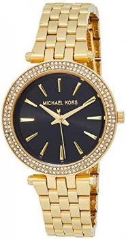 Michael Kors Women's Mini Darci Quartz Watch with Stainless-Steel Strap, Gold, 8 (Model: MK3738)