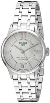Tissot Women's T0992071111800 T-Classic Analog Swiss Automatic Silver-Toned Stainless Steel Watch
