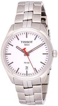 Tissot Men's Quartz Watch with Stainless-Steel Strap, Silver, 18 (Model: T1014101103101)