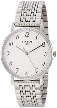 Tissot Men's Quartz Watch with Stainless-Steel Strap, Silver, 18 (Model: T1094101103200)