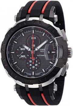 Tissot T-Race MotoGP Black Dial SS Rubber Automatic Men's Watch T0924272706100