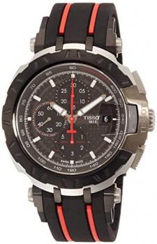 Tissot T-Race Black Dial Silicone Strap Men's Watch T0924272720100