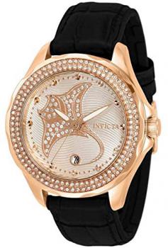 Invicta Wildflower Manta Ray Quartz Crystal Silver Dial Ladies Watch 32668