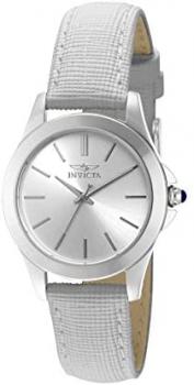 Invicta Women's 15147 "Angel" Stainless Steel and White Leather Watch