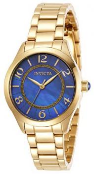 Invicta Women's Angel Quartz Watch with Stainless Steel Strap, Gold, 16 (Model: 31110)