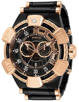Invicta Men's JT Quartz Watch with Stainless Steel, Carbon Fiber Strap, Black and Rose Gold, 32 (Model: 32832)