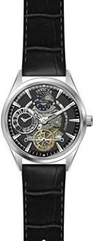 Invicta Men's 30440 Objet D Art Automatic 3 Hand Black Dial Watch