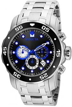 Invicta Men's Pro Diver Quartz Watch with Stainless-Steel Strap, Silver, 26 (Model: 24848)