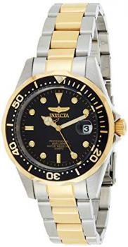 Invicta Men's 8934 "Pro-Diver Collection" Two-Tone Stainless Steel Watch, Silver-Tone/Black