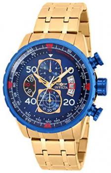 Invicta Men's 19173 Aviator Analog Display Japanese Quartz Gold Watch