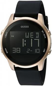GUESS Men's Stainless Steel Digital Silicone Watch
