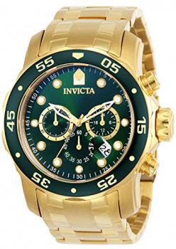 Invicta Men's 0075 Pro Diver Chronograph 18k Gold-Plated Watch