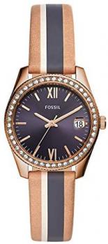 Fossil Womens Analogue Quartz Watch with Leather Strap ES4594