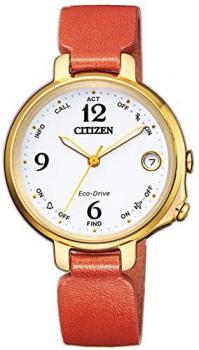 CITIZEN Womens Analogue-Digital Solar Powered Watch with Leather Strap EE4012-10A