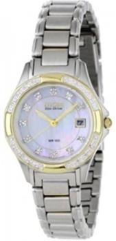 Citizen Eco-Drive Diamond Two Tone Ladie's Watch EW2134-50A