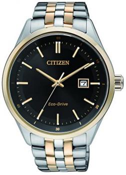Citizen BM7256-50E Men's Quartz Watch with Black Dial Analogue Display Quartz Stainless Steel