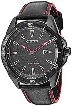Citizen Eco-Drive Solar Quartz Black Dial Mens Watch AW1585-04E