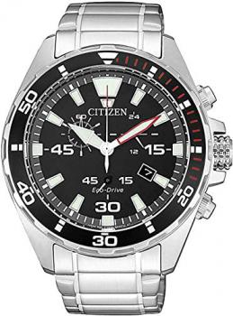Citizen Eco-Drive Solar Quartz Black Dial Mens Watch AT2430-80E