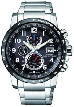 Citizen Eco-Drive Solar Quartz Black Dial Mens Watch AT8124-83E