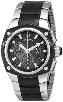Bulova Men's 65B123 ccutron Analog Quartz Black Watch