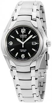 Mens Watch Citizen BM6060-57F 180 Titanium Eco-Drive 180 Black Dial