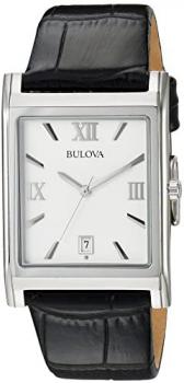 Bulova Men's 96B107 Strap Silver Dial Watch