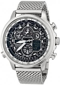 Citizen Eco-Drive Men's JY8030-83E Navihawk A-T Analog Display Silver Watch