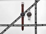 Michael Kors Men's Sutter Stainless Steel Quartz Watch with Leather Strap, Brown, 20 (Model: MK8722)