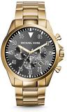Michael Kors Gage Chronograph Black Dial Gold-Tone Mens Watch MK8361