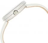 Michael Kors Women's Courtney Stainless Steel Analog-Quartz Watch with Leather Calfskin Strap, White, 18 (Model: MK2716)