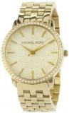Michael Kors Women's MK3120 Gold 5-Link Round Argyle MK Glitz Watch