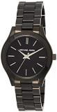 Michael Kors Women's Mini Slim Runway Black Watch MK3587