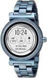 Michael Kors Access Women's 'Sofie Touchscreen' Quartz Stainless Steel Casual Watch, Color:Blue (Model: MKT5042)