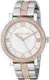 Michael Kors Women's Norie Quartz Watch with Stainless Steel Strap, Two Tone, 18 (Model: MK4406)