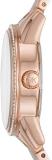 Michael Kors Women's Ritz Rose Gold Tone Acetate and Stainless Steel Watch MK6349