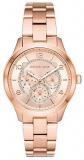Michael Kors Women's Runway Quartz Watch with Stainless-Steel-Plated Strap, Gold