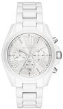 Michael Kors Women's Bradshaw Quartz Stainless-Steel Strap, White, 20 Casual Watch (Model: MK6585)
